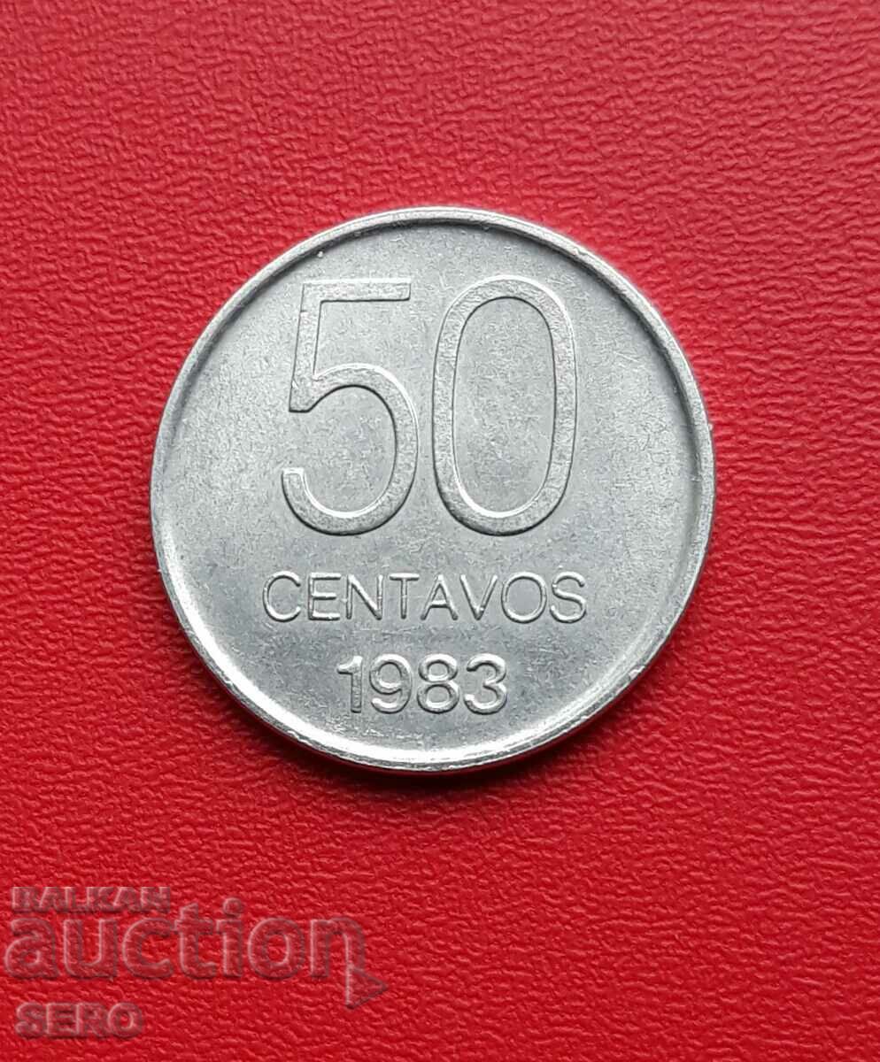 Аржентина-50 центавос 1983