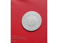 Germania-10 Pfennig 1889 D-Münch