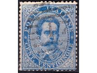 Regatul Italiei-1879-Obișnuit-Regele Umberto, ștampilă