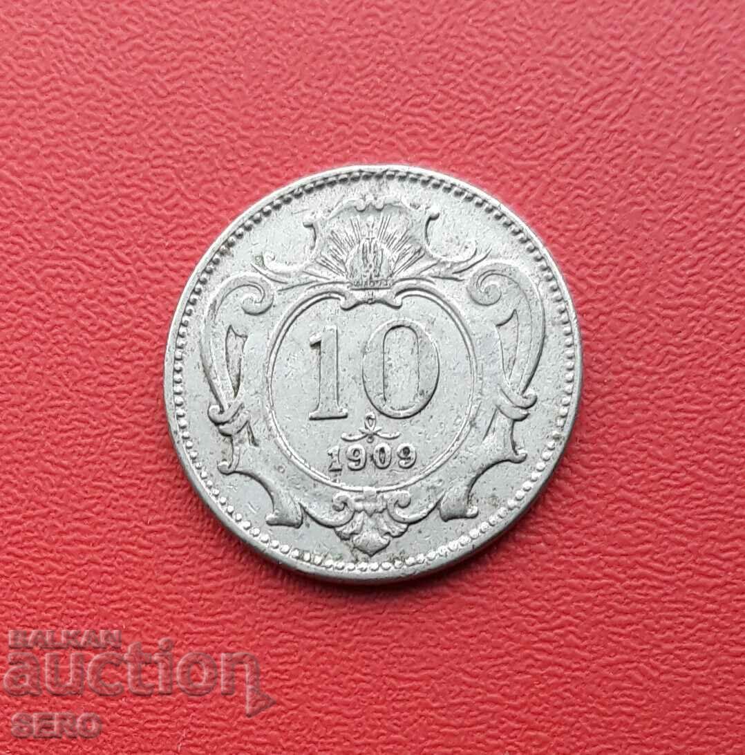 Австро-Унгария-10 хелера 1909