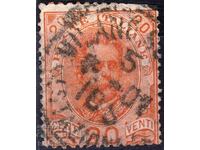 Кралство Италия-1893-Редовна-Крал Умберто,клеймо