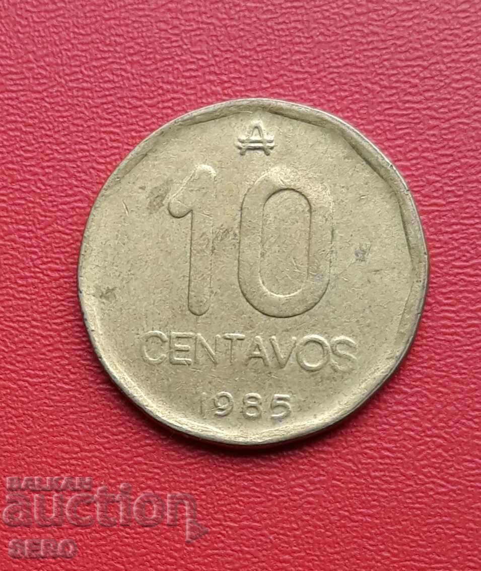 Аржентина-10 центавос 1985
