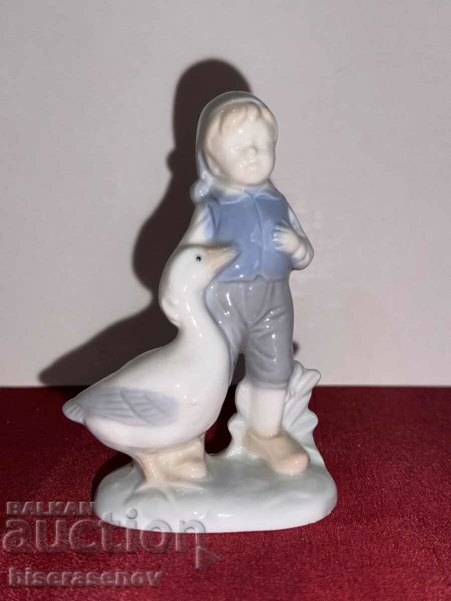 A beautiful porcelain figure with markings