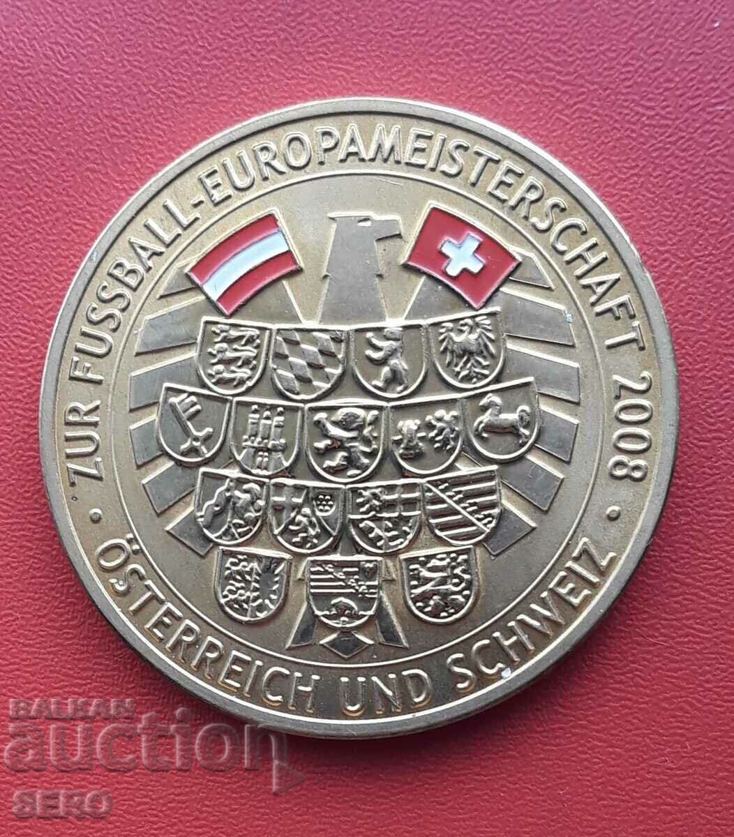 Австрия и Швейцария-медал-евр.по футбол 2008-Югославия