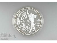 1996 Winter Olympics 1000 Leva Silver Coin
