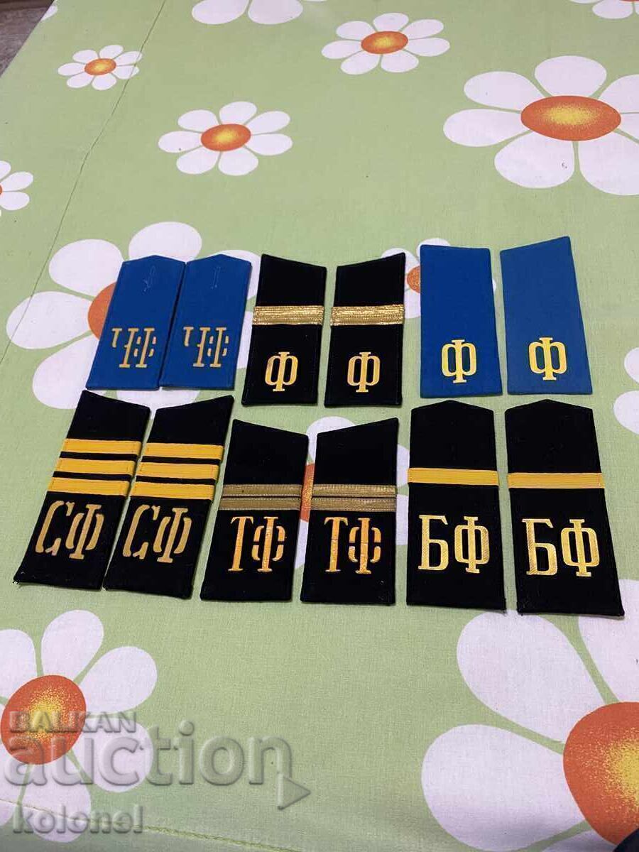 Epaulettes of the sailors of the Navy of the USSR Epaulettes of the sailors of the Navy of the USSR