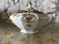 Stylish porcelain teapot