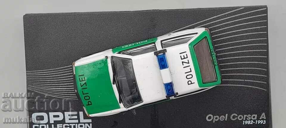 1:43 IXO OPEL CORSA POLICE POLICE TROLLEY MODEL - 5 1:43 IXO OPEL CORSA POLICE POLICE TROLLEY MODEL - 5