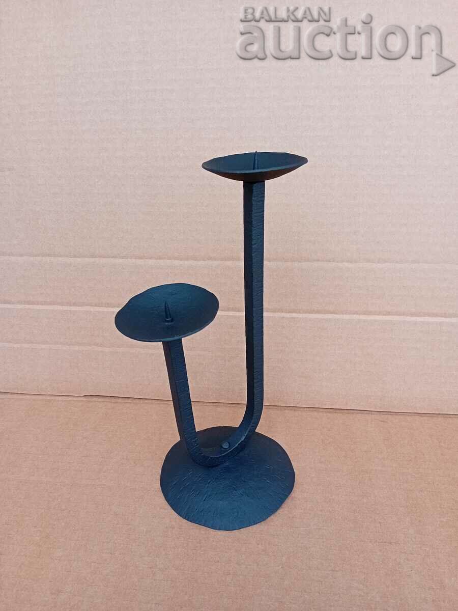 Antique iron handmade candle holder lamp with price 21.00 BGN | € 10.74