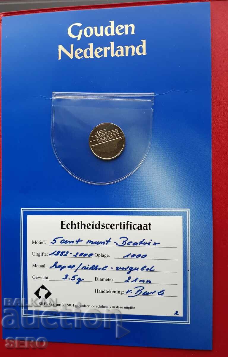 Нидерландия-5 цента 2000