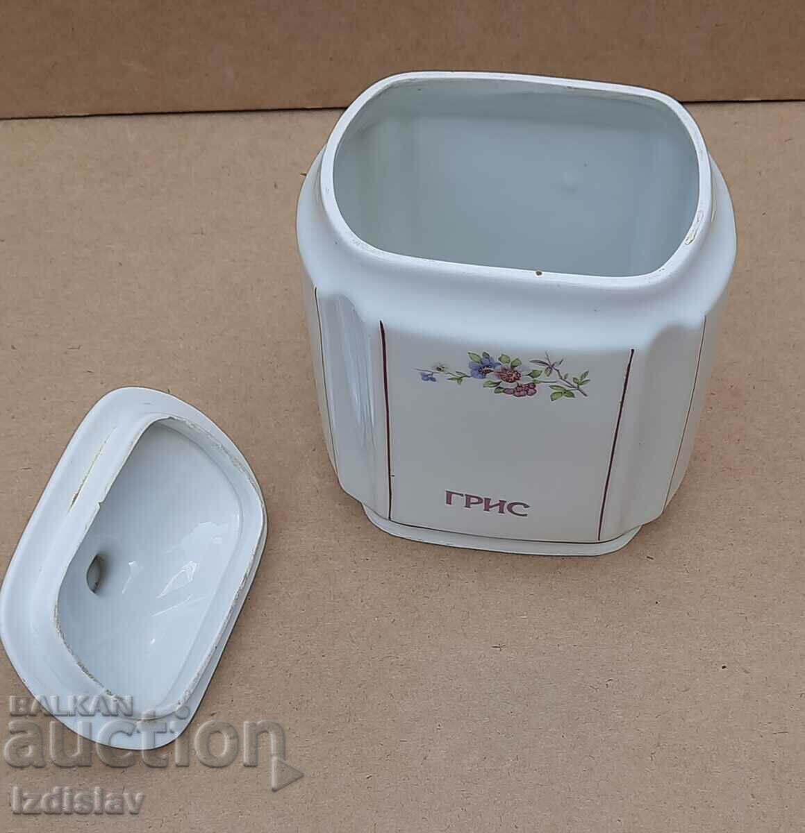 Auction Porcelain spice jar from Soc.vreme Auction Porcelain spice jar from Soc.vreme