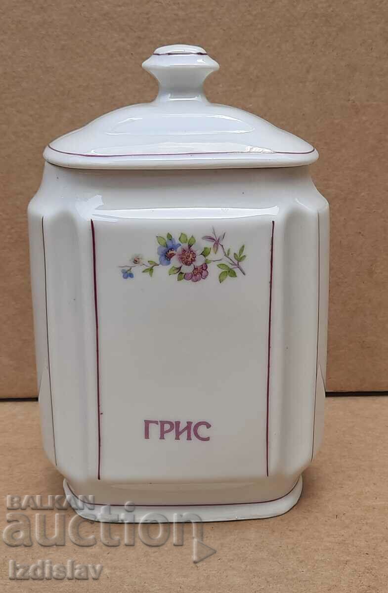 Porcelain spice jar from Soc.vreme Porcelain spice jar from Soc.vreme
