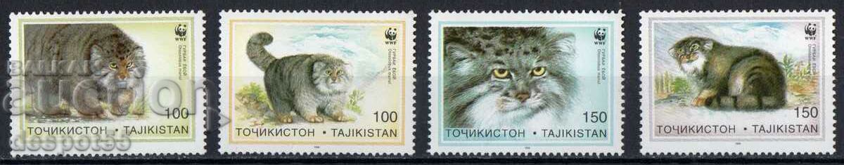 1996. Таджикистан. Световна защита на природата – Манул.