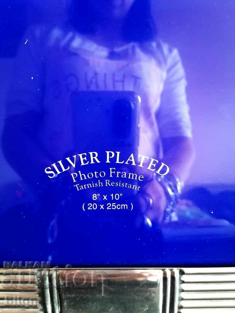 Auction Great Silver Plated Large Picture Frame Auction Great Silver Plated Large Picture Frame