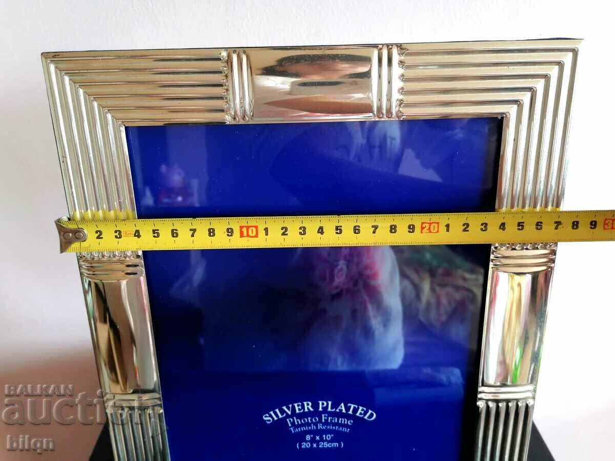 Great Silver Plated Large Picture Frame - 6 Great Silver Plated Large Picture Frame - 6