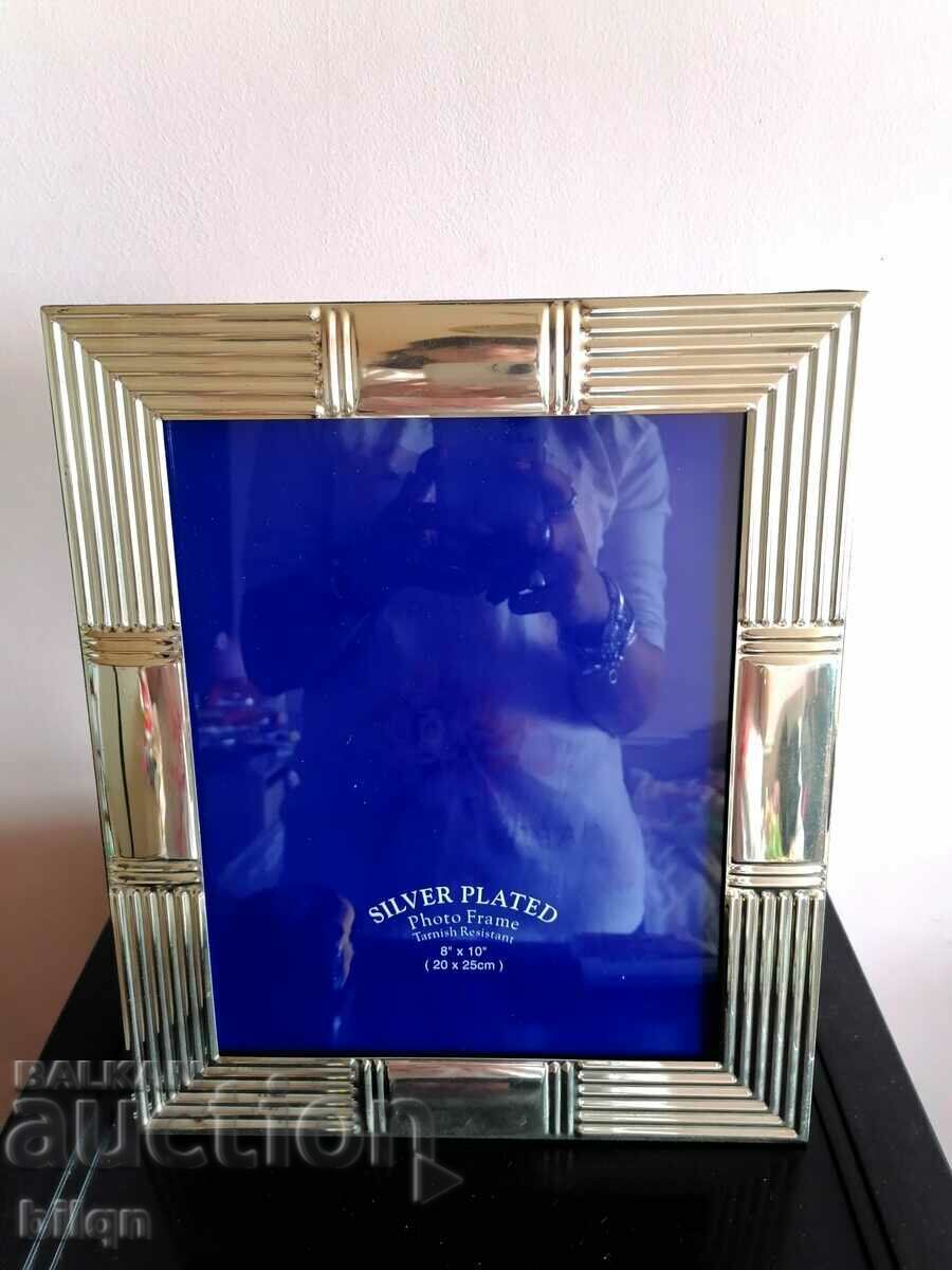 Great Silver Plated Large Picture Frame Great Silver Plated Large Picture Frame