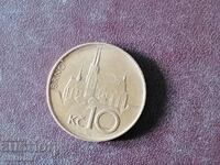 Чехия 10 крони 1995 год
