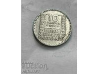 silver coin 10 francs France 1934 silver