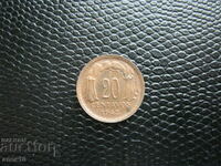 Chile 20 centavos 1942