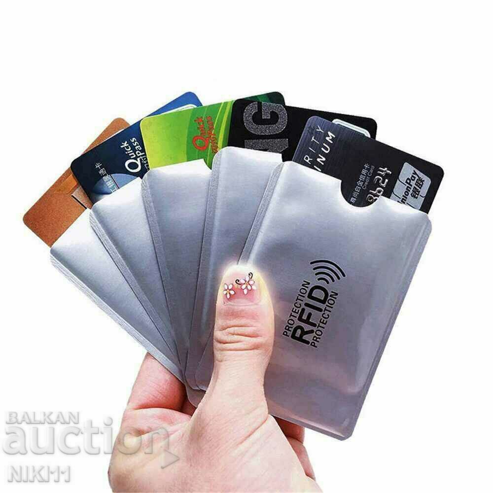 5 pcs. RFID Credit and Debit Card Protection Cases /c with price 4.00 BGN | € 2.05 5 pcs. RFID Credit and Debit Card Protection Cases /c with price 4.00 BGN | € 2.05
