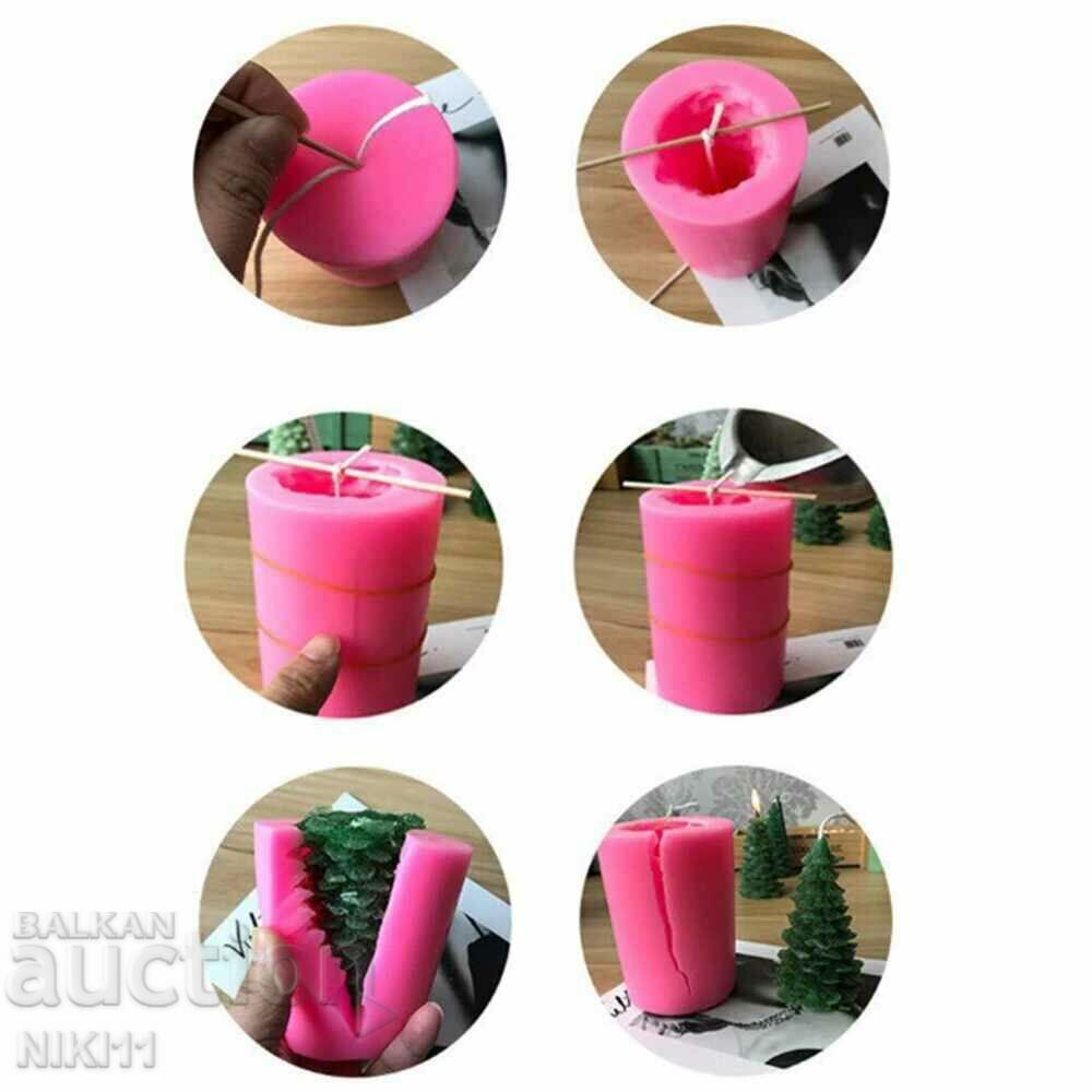 Auction Silicone mold for candles - Elha Mold, candle Big tree Auction Silicone mold for candles - Elha Mold, candle Big tree