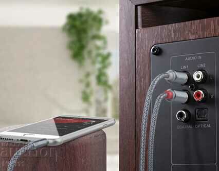 Cablu audio Aux 3.5 la 2 clopote RCA, lungime 1 metru cu preț 10.00 BGN | € 5.11 Cablu audio Aux 3.5 la 2 clopote RCA, lungime 1 metru cu preț 10.00 BGN | € 5.11