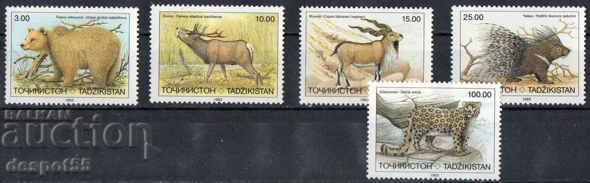 1993. Tadjikistan. Mamifere pe cale de dispariție.