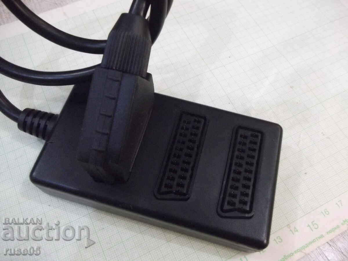 Scartbook cable with a splitter of three sockets new - 1 with price 5.00 BGN | € 2.56