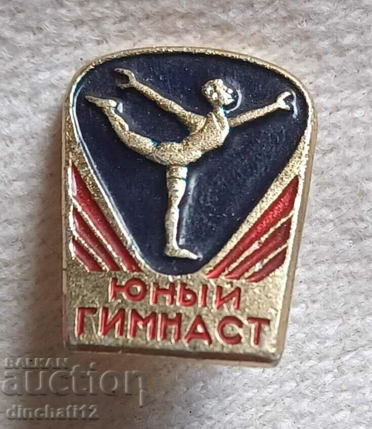 ЗНАЧКА - Художествена гимнастика ЮНЬIЙ ГИМНАСТ