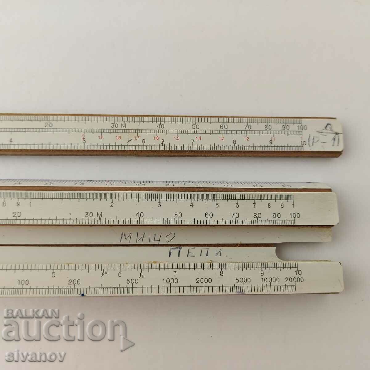 Old Soviet logarithmic line Leningrad 1969 #5583 - 7