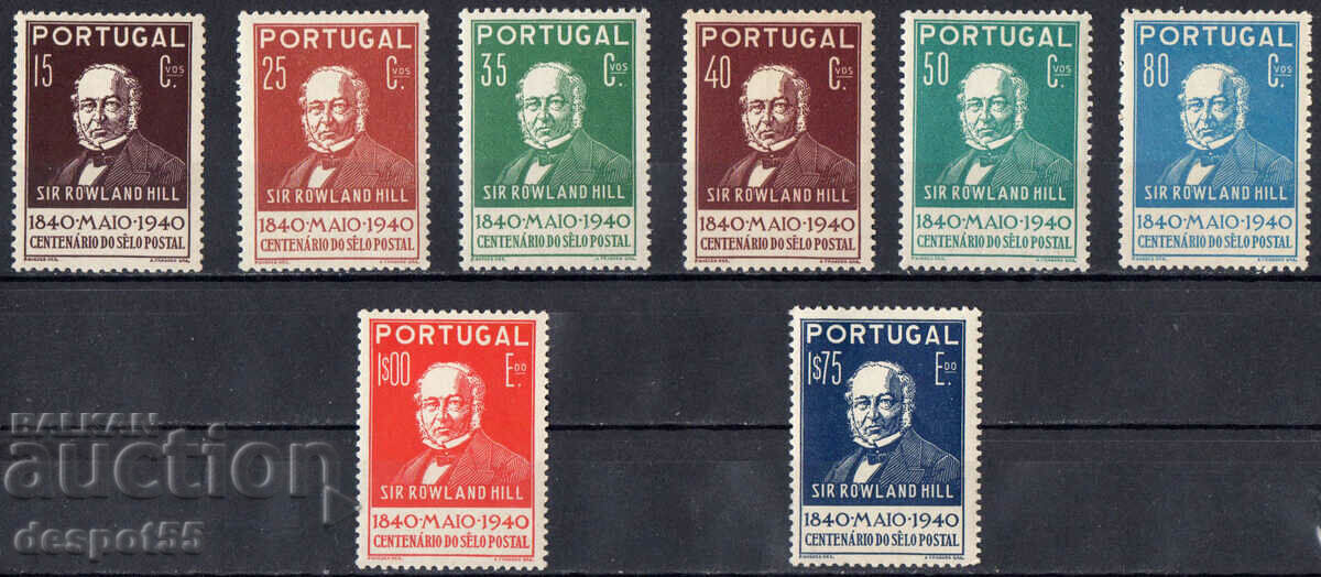 1940. Portugal. 100 years since the world's first postage stamp