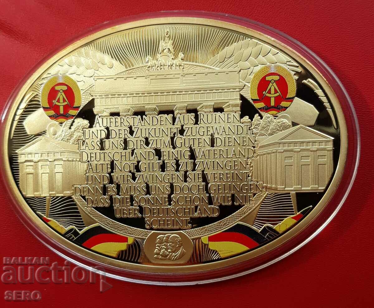 Germania-GDR-medalie mare și foarte frumoasă 2021