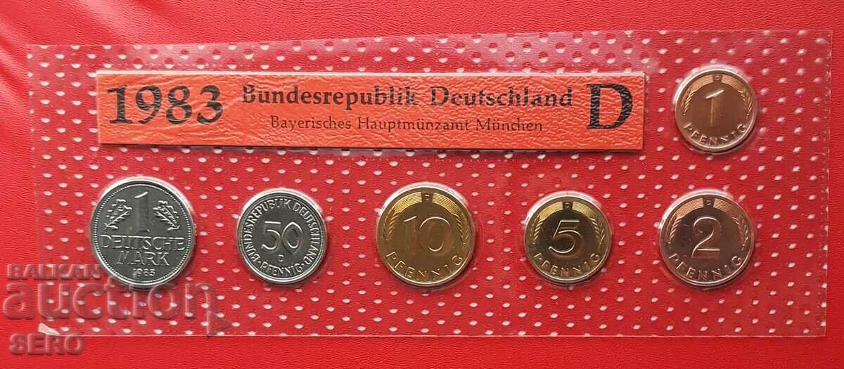 Germania-SET 1983 D-München- 6 monede