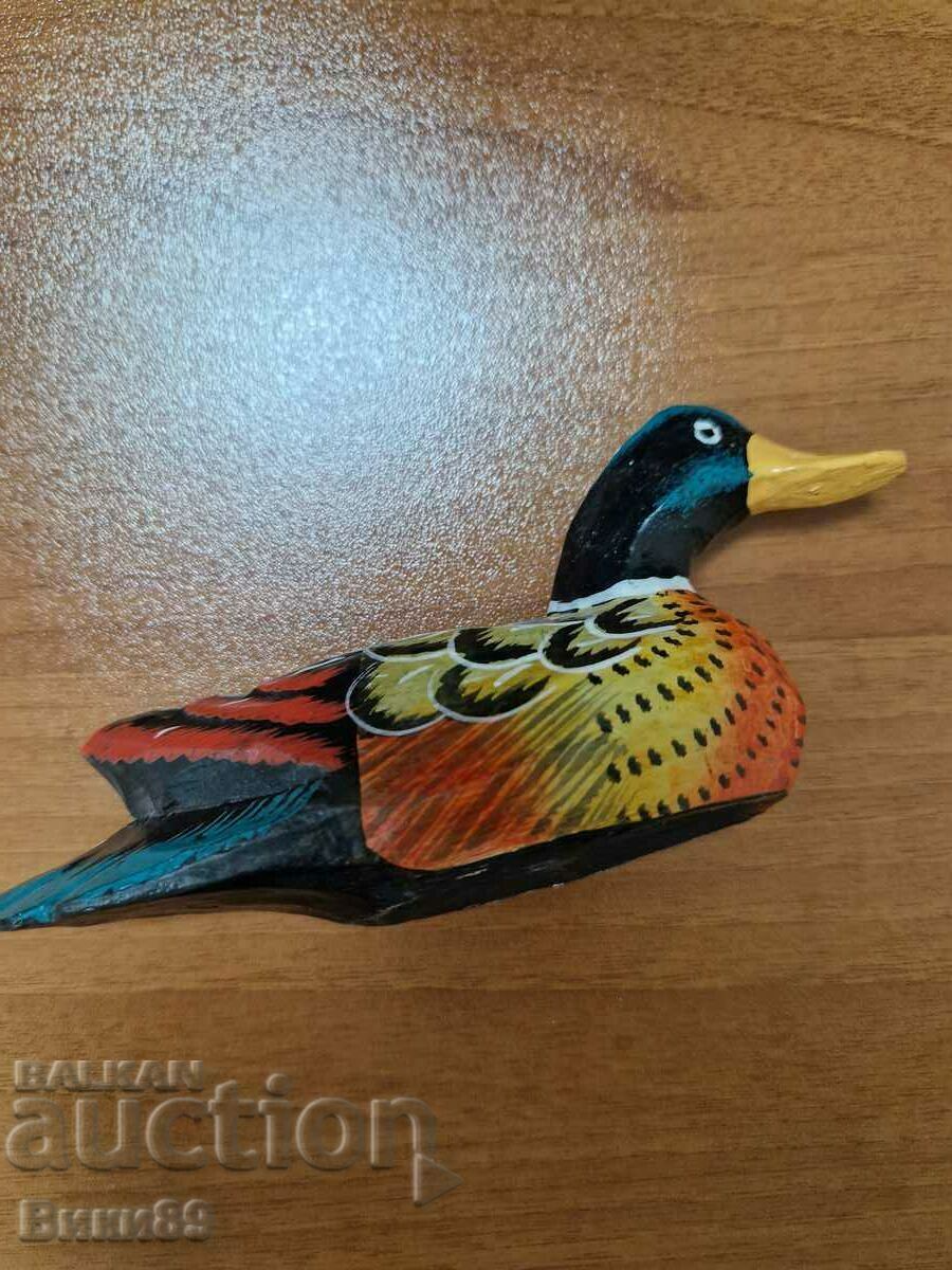 Wooden duck souvenir from Athens
