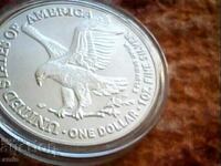 Monedă frumoasă de argint de 4 ct de 1 USD 2023