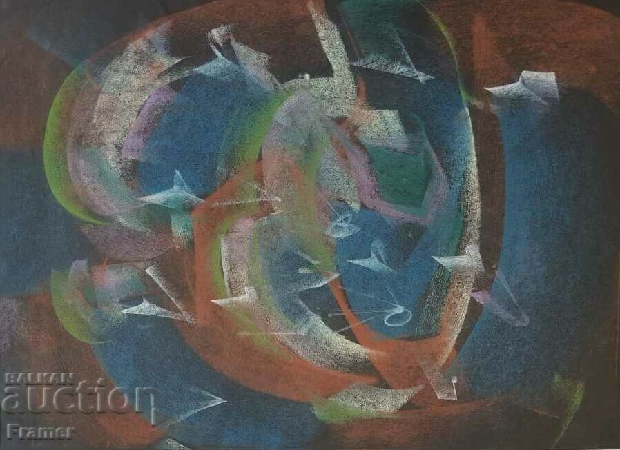 VASIL IVANOV 1909-1975 In the distant space TWO SIDED 1970s with price 1780.00 BGN | € 910.10 VASIL IVANOV 1909-1975 In the distant space TWO SIDED 1970s with price 1780.00 BGN | € 910.10