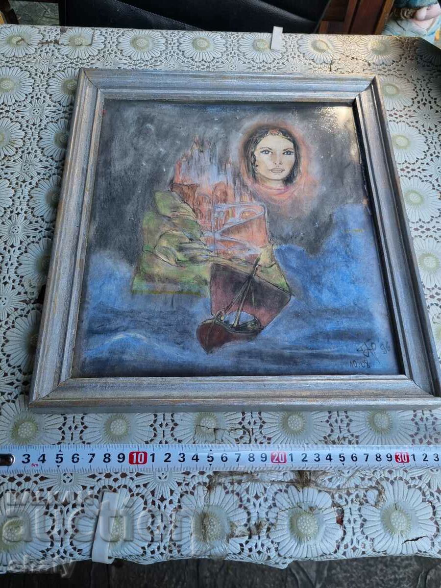 Pictură de autor veche cu preț 70.00 BGN | € 35.79