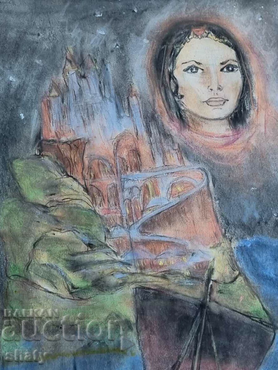 Pictură de autor veche - 6