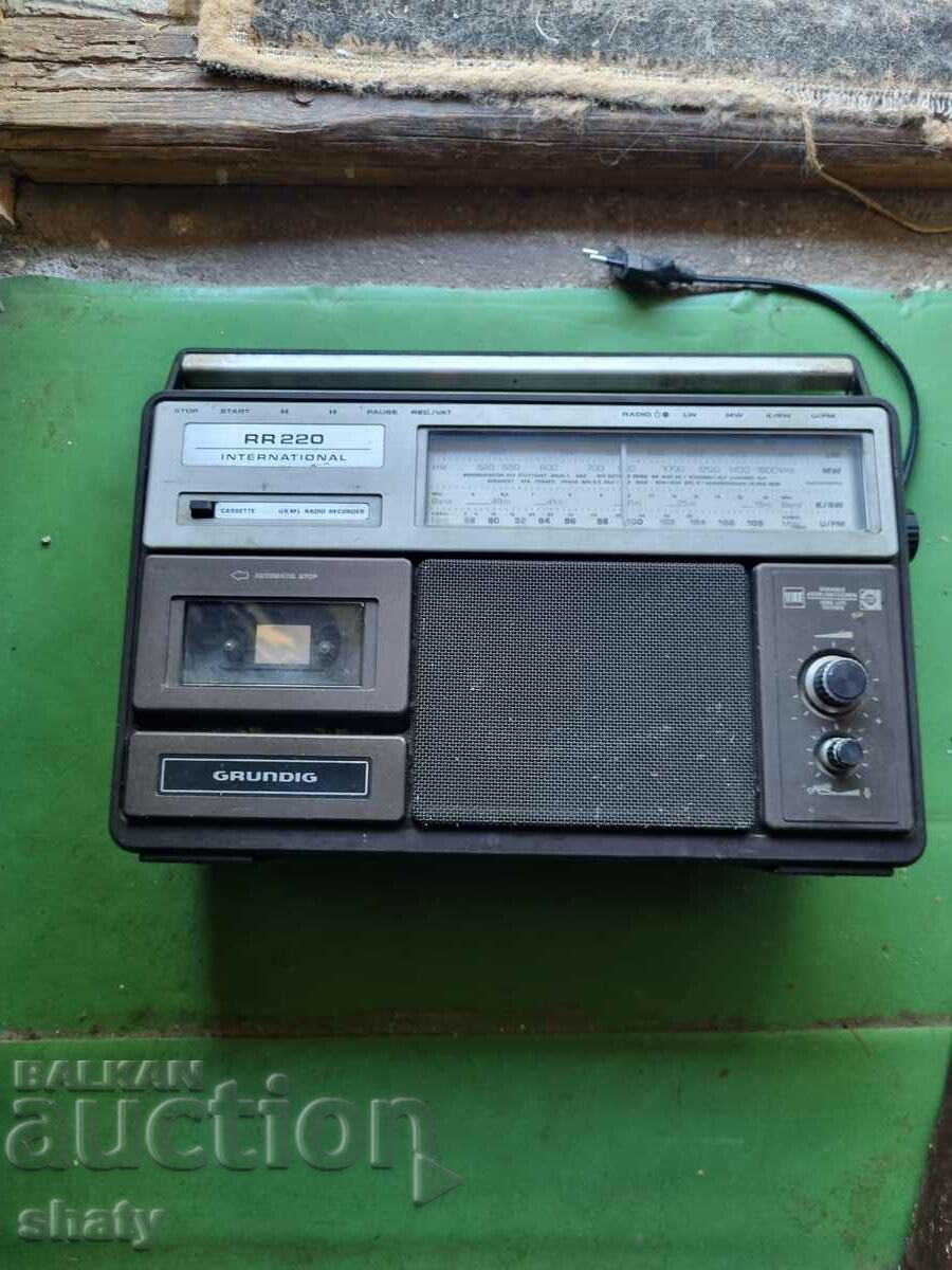 An old Korekom cassette player. Grundig