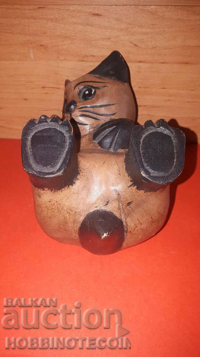 Delivery of WOODEN FIGURINE CAT STATUETTE 3 Delivery of WOODEN FIGURINE CAT STATUETTE 3