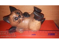 STATUETA PISIC FIGURINE DIN LEMN 3