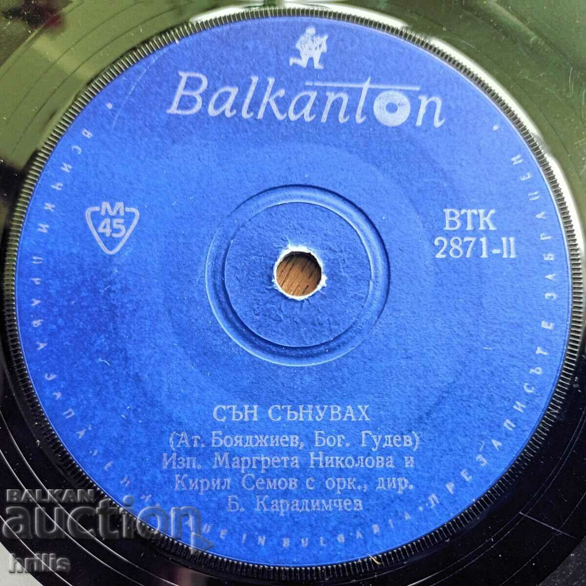 SMALL RECORD - MARGRETA NIKOLOVA AND KIRILL SEMOV with price 2.00 BGN | € 1.02 SMALL RECORD - MARGRETA NIKOLOVA AND KIRILL SEMOV with price 2.00 BGN | € 1.02