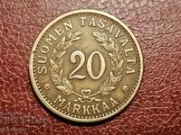 1939 год 20 марки Финландия