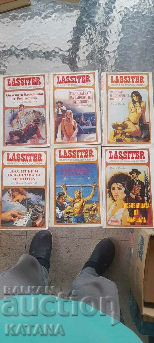 Βιβλία Lassiter western 6 τεμαχίων Βιβλία Lassiter western 6 τεμαχίων