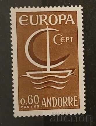 Andorra franceză 1966 Europa CEPT Nave MNH