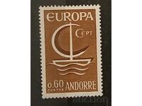 Френска Андора 1966 Европа CEPT Кораби MNH