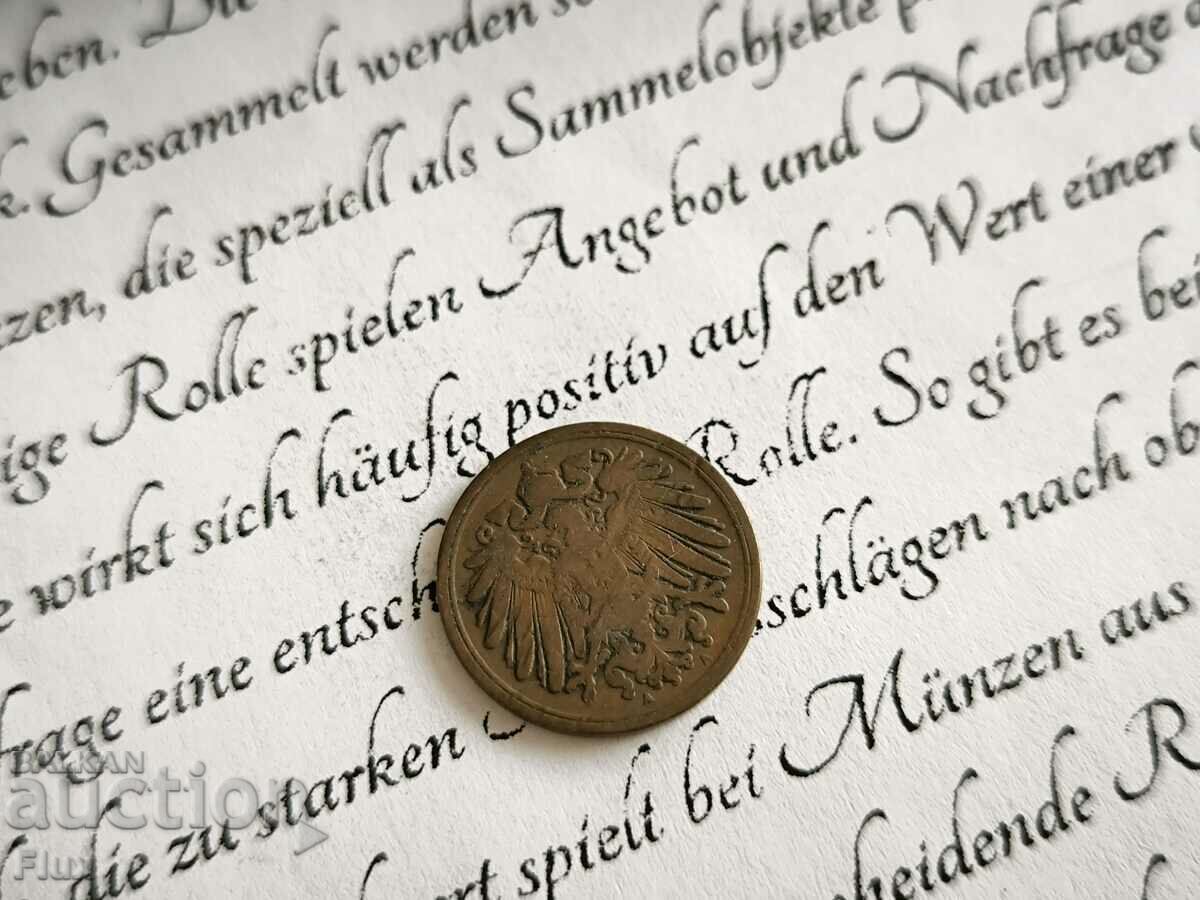 Reich Coin - Germany - 1 Pfennig | 1901; Series A with price 5.25 BGN | € 2.68 Reich Coin - Germany - 1 Pfennig | 1901; Series A with price 5.25 BGN | € 2.68