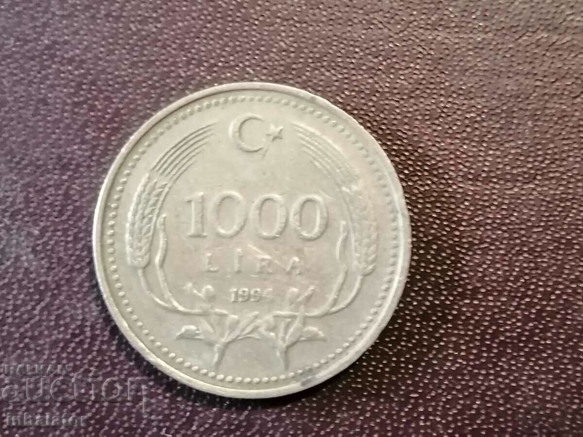 1994 year 1000 lira Turkey