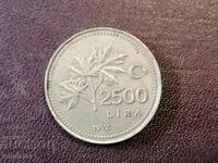 1992 year 2500 Turkish lira