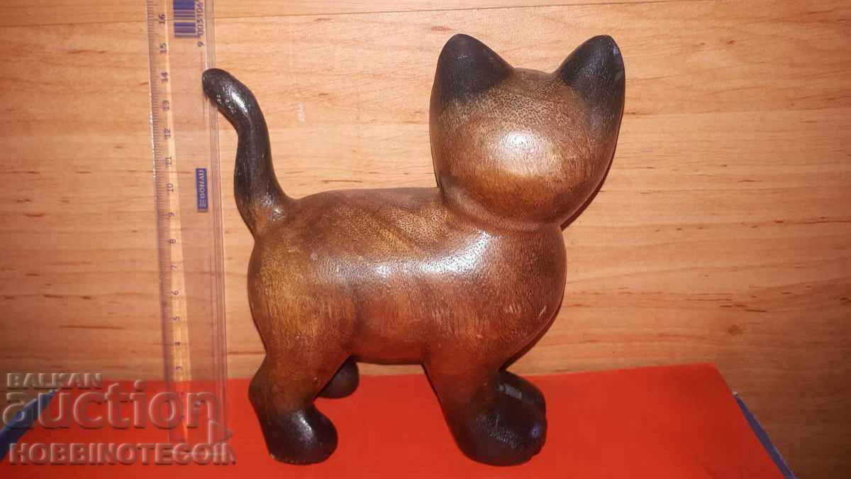 WOODEN FIGURINE STATUETTE OF A CAT 6 with price 49.00 BGN | € 25.05 WOODEN FIGURINE STATUETTE OF A CAT 6 with price 49.00 BGN | € 25.05